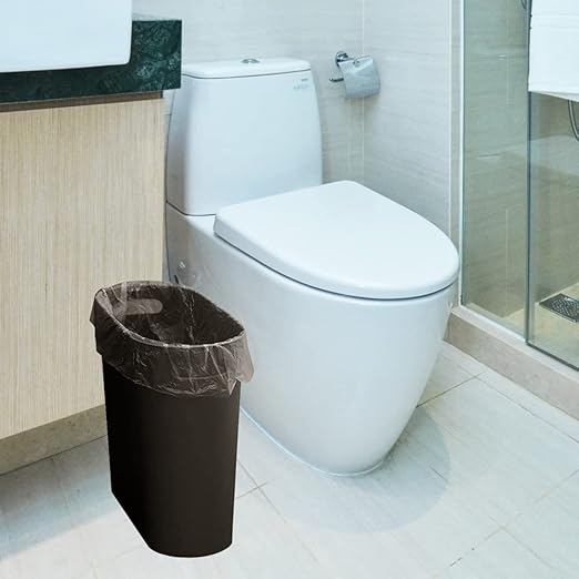 ROYFACC Small Trash Can Plastic Bathroom Wastebasket 3.2 Gallon Slim Garbage - Image 3