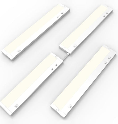 12 Inch Under Cabinet Lighting Plug in, 7W 120V 3 Color 3000K/4000K/5000K by Tonlesm