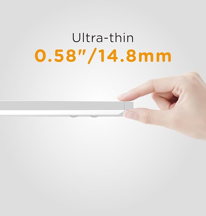 12 Inch Under Cabinet Lighting Plug in, 7W 120V 3 Color 3000K/4000K/5000K - Image 5