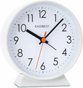 No Ticking Silent Alarm Clock, Ascending Sound, 1 AA Battery Operated, Snooze by EASIBEST