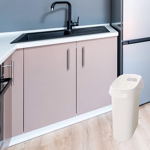 ROYFACC Small Trash Can Plastic Bathroom Wastebasket 3.2 Gallon Slim Garbage - Image 7