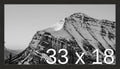 Frame It Easy 33 x 18 Coffee Wood Frame by FrameItEasy