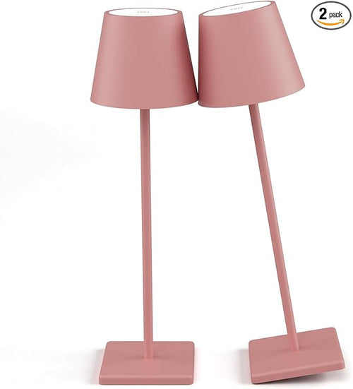 2-Pack LED Cordless Table Lamp, Rechargeable Battery Desk lamp 3W 5500mAh by Aoceley