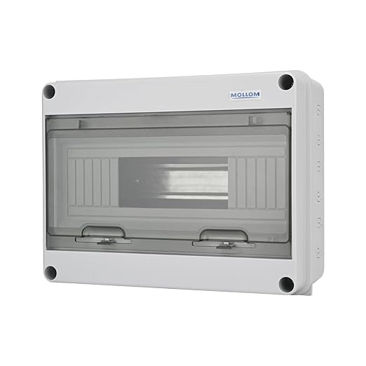 MOLLOM 12 Way Circuit Breaker MCB Distribution Protection Box by MOLLOM