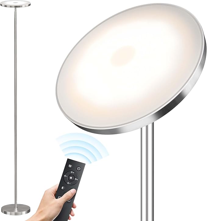 SUNMORY Floor Lamps for Living Room, 32W/3000LM Super Bright LED Floor Lamp by SUNMORY
