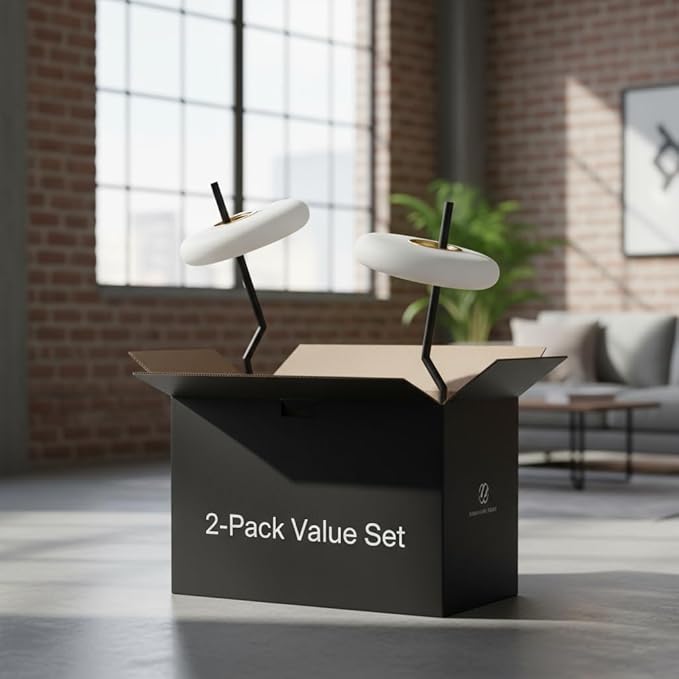 Small Bedside Table Lamp for Bedroom, Touch Control Nightstand Light, Dimmable - Image 2