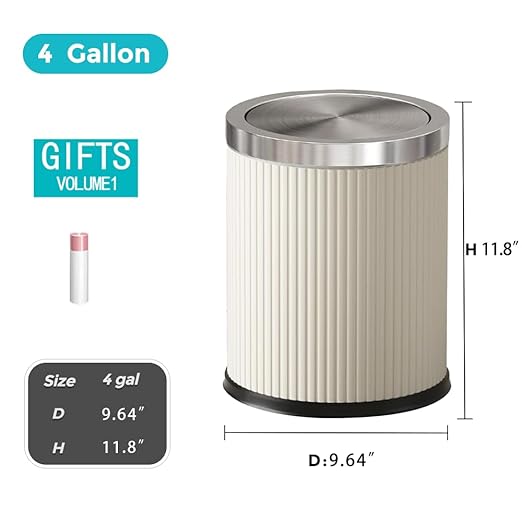4 Gallon Bathroom Trash Can - Image 7