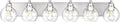 METWET Bathroom Light Fixtures, 6 Light Brushed Nickel Vanity Light, 38 Inch by Metwet