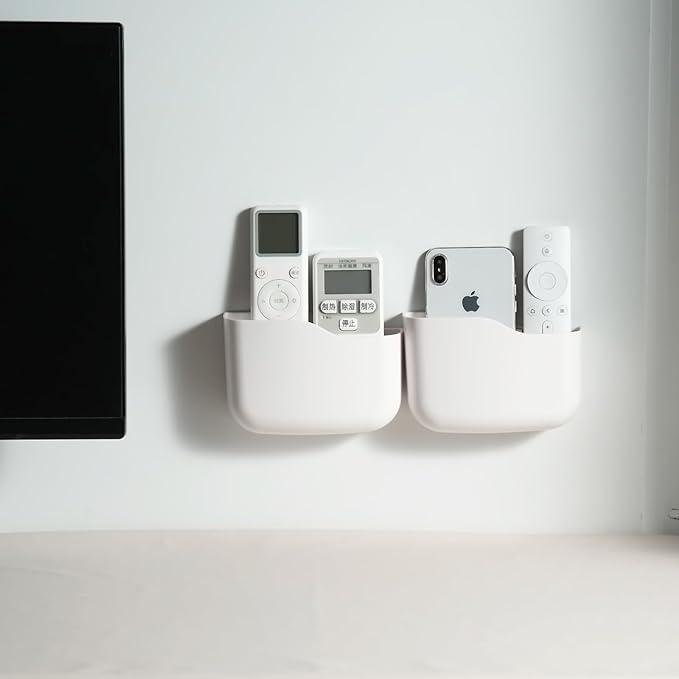 LINFIDITE 2 Pack TV Remote Holder Wall Mount Remote Control Holder - Image 8