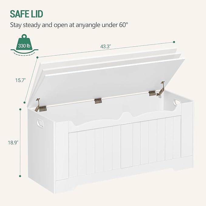 Hzuaneri 43.3" Storage Chest, Extra Large Storage Trunk - Image 2