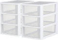 Sterilite 6-Pack 6 Quart Stacking Drawer, Accessories, Craft Supplies, Shoes or by Sterilite