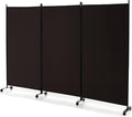 GOFLAME 3 Panel Folding Room Divider, 6FT Rolling Privacy Screen by GOFLAME