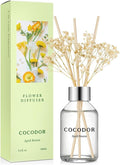 COCODOR Flower Reed Diffuser Set / 3.4oz / April Breeze/Scent Diffuser by Cocodor