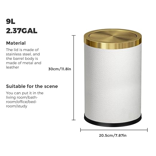 2.4 Gallon Bathroom Trash Can - Image 7