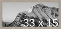 Frame It Easy 33 x 15 Rustic Gray Wood Frame by FrameItEasy