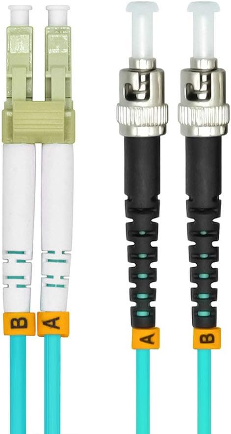 Jeirdus 100 Meters 328ft LC to ST Duplex 50/125 10G OM3 Multi-Mode Fiber Optic - Image 2