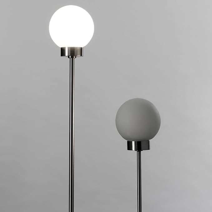 Small Lamps for Nightstand, 3-Way Control Bedside Desk Lighting, Satin Nickel - Image 6