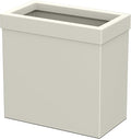 Gatco Modern Rectangle Wastebasket, Matte Pearl by Gatco