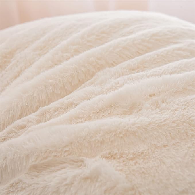 Holawakaka Standard Faux Fur Bed Rest Pillow - Image 9
