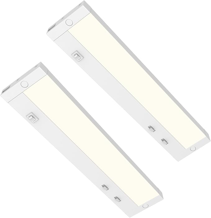 Tonlesm16 Inch Under Cabinet Lighting Plug in, 9W 120V 3 Color 3000K/4000K/5000K by Tonlesm