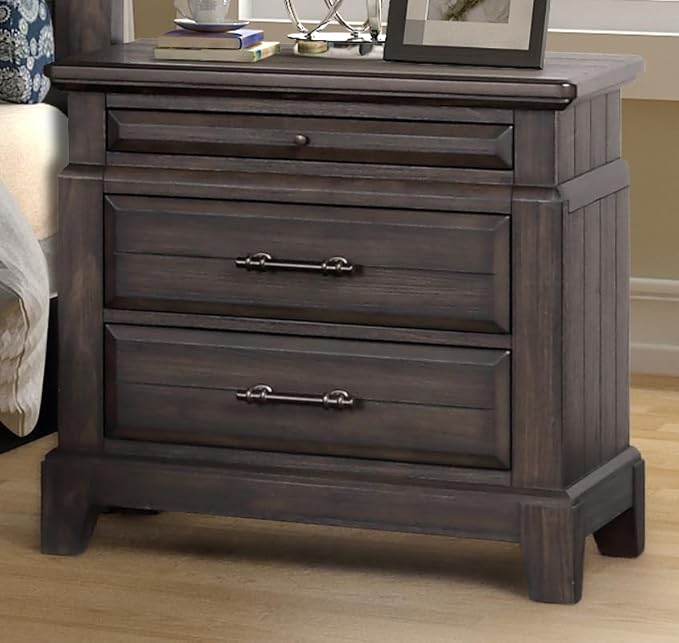 2 Drawer Nightstand Set of 2, Matching Bedside Tables by Unknown
