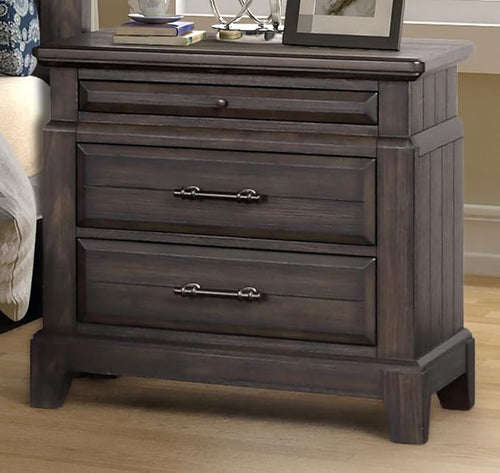 2 Drawer Nightstand Set of 2, Matching Bedside Tables by Unknown