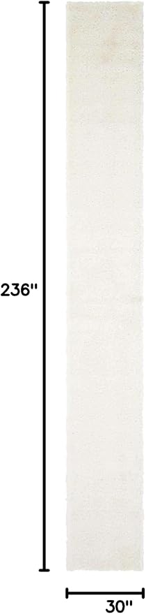 Unique Loom Solid Shag Collection Area Rug - Image 2