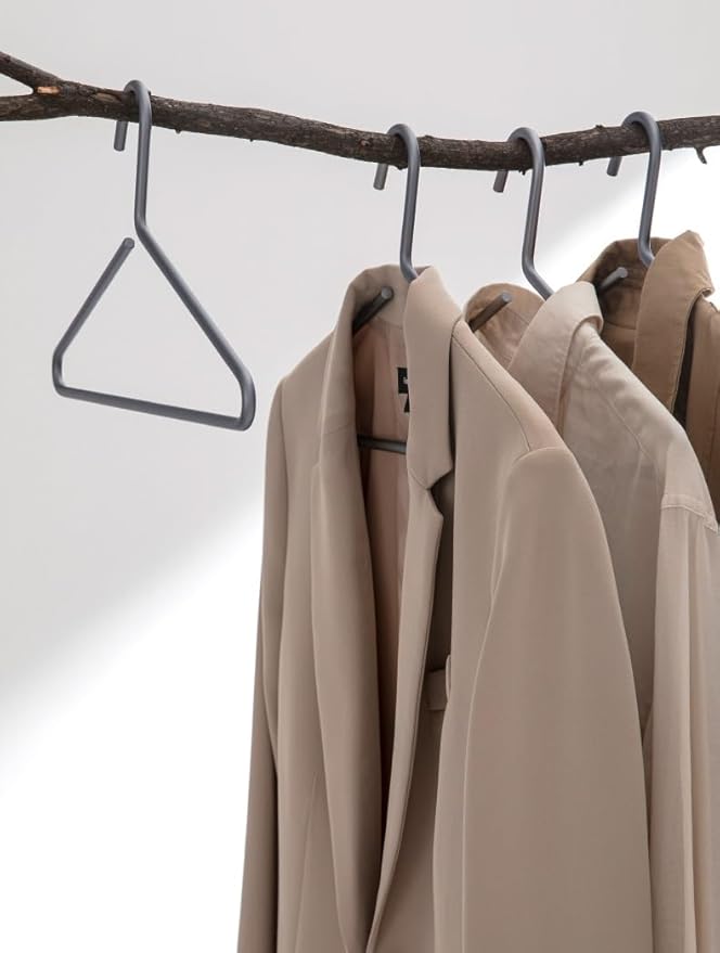 Premium Matte Titanium Gray Aluminum Coat Hangers 100 Piece Set, 16.5” Extra - Image 4