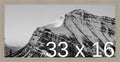 Frame It Easy 33 x 16 Rustic Gray Wood Frame by FrameItEasy