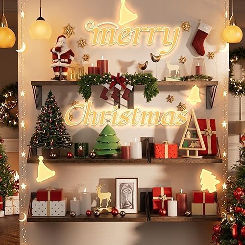 BAYKA Floating Shelves for Wall, Book Shelf for Bedroom, Wall Decor Shelves for - Image 3