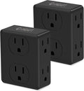 Multi Plug Outlet Splitter, Unidapt Multiple Outlets Extender Adapter by Unidapt