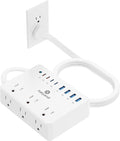 Kakyanill 100W Charging Station, 6 AC Outlets 8 USB Power Strip by kakyanill
