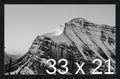 Frame It Easy 33 x 21 Black Grain Wood Frame by FrameItEasy