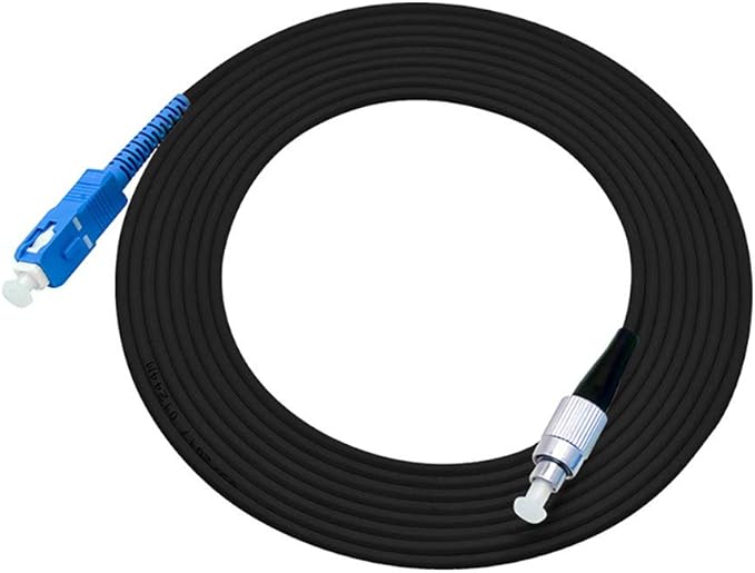 Jeirdus 20M SC to FC Outdoor Armored Simplex 9/125 SM Fiber Optic Cable Jumper - Image 3