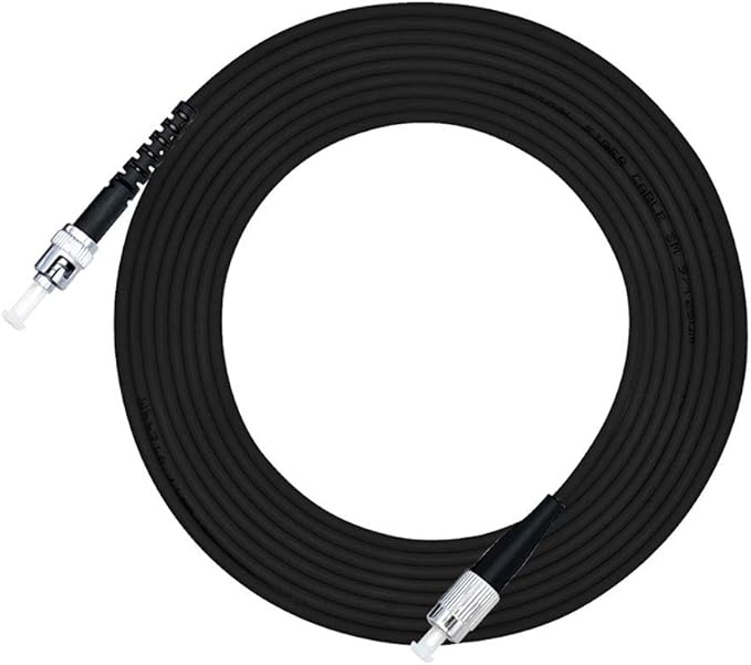 Jeirdus 200M FC to ST Outdoor Armored Simplex 9/125 SM Fiber Optic Cable Jumper by Jeirdus
