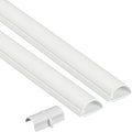 D-Line 31.4in TV Cord Hider, Patented Half Round Cable Cover, Hide Wall Mount by D-LineUSAinc