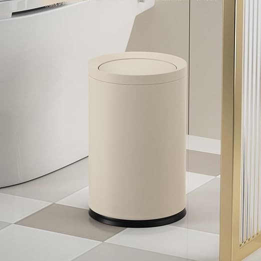 2.3 Gallon/9L White Round Trash Can - Image 8
