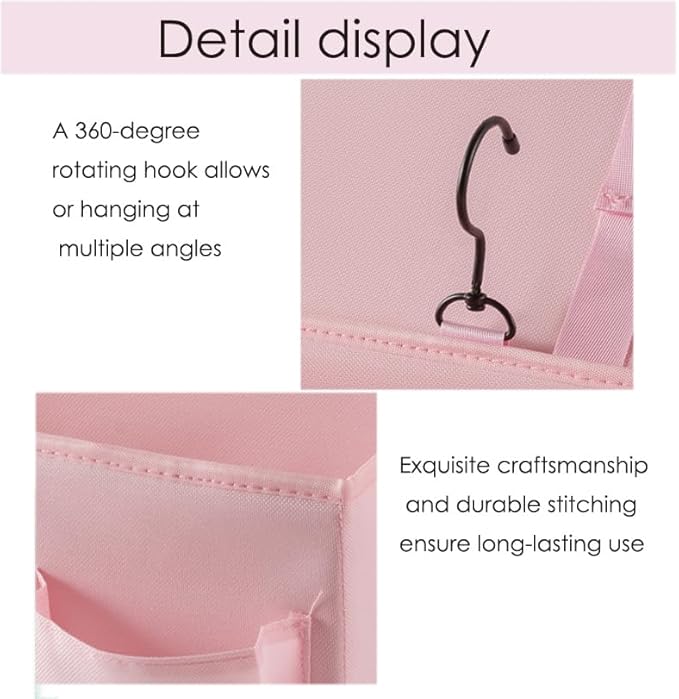 LASAMOLL Bedside Caddy Bedside Storage Organizer, Bed Caddy - Image 3