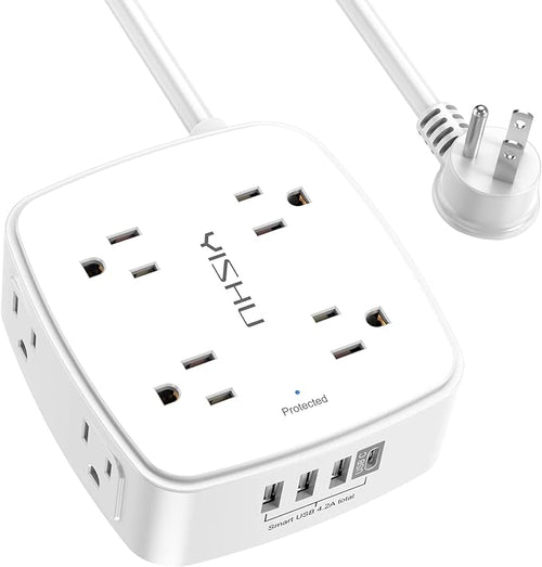 10 Ft Surge Protector Power Strip by YISHU