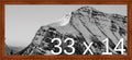 Frame It Easy 33 x 14 Russet Wood Frame by FrameItEasy