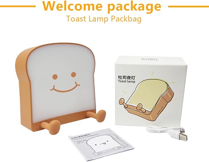 QANYI Toast Bread Night Light, Soft LED Toast Lamp - Image 8