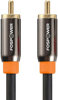 FosPower Digital Audio Coaxial Cable Premium S/PDIF RCA Male to RCA Male by FosPower
