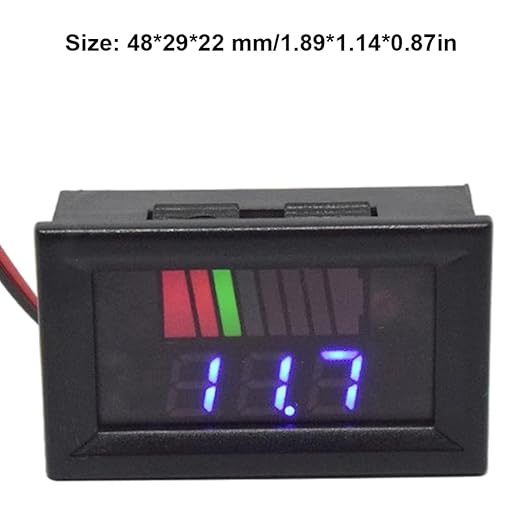 Battery Charge Level Indicator Car Battery Capacity Meter Tester Checker - Image 3