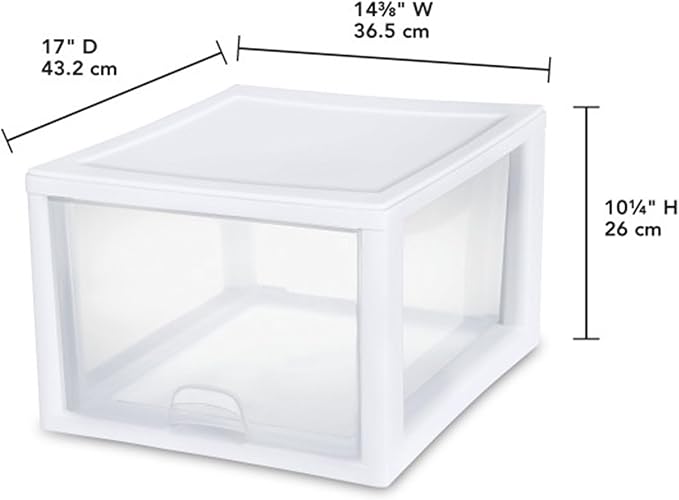 Sterilite 8-Pack 27 Quart Stacking Drawer, Accessories, Craft Supplies - Image 3