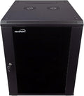 NavePoint 15U Server Cabinet Wall Mount Rack Enclosure by NavePoint