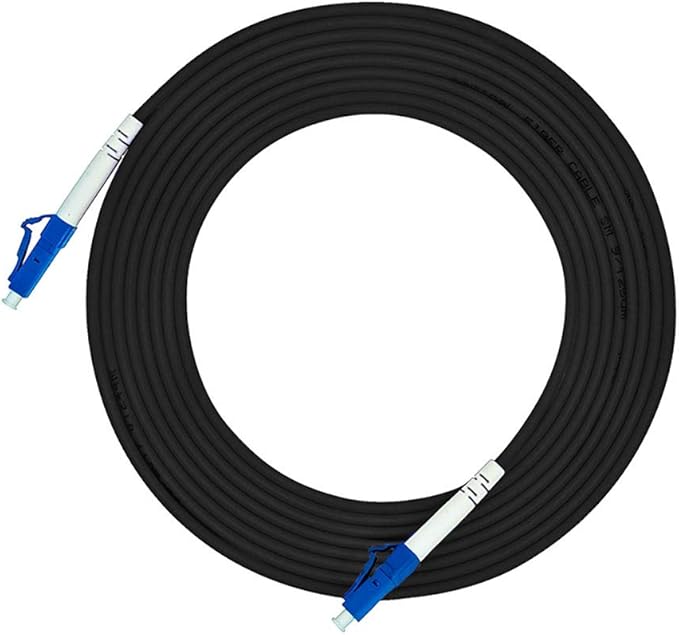 Jeirdus 300M LC to LC Outdoor Armored Simplex 9/125 SM Fiber Optic Cable Jumper by Jeirdus