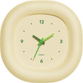 mooas Cute Mini Analog Marshmallow Clock 6.9 Inch Aesthetic Small Silent by mooas