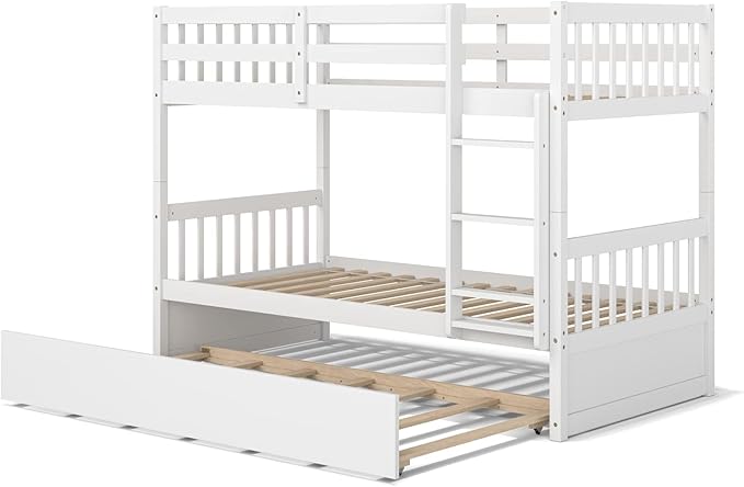 KOMFOTT Wood Twin Over Twin Bunk Bed - Image 8