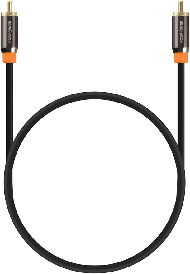 FosPower Digital Audio Coaxial Cable Premium S/PDIF RCA Male to RCA Male - Image 6