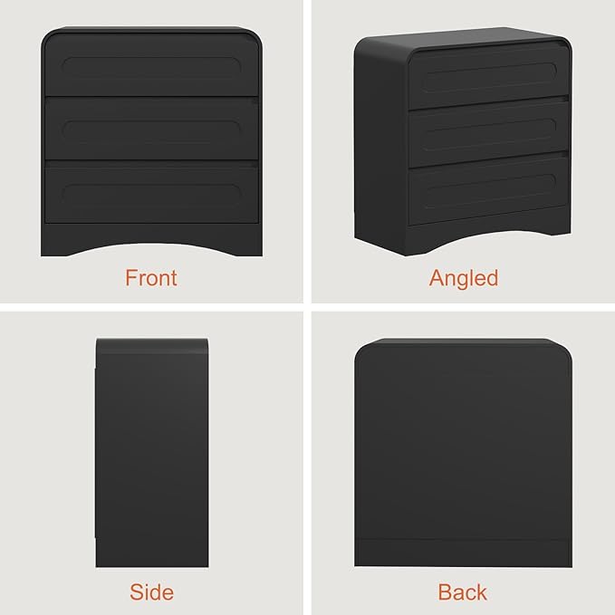 3 Drawer Dressers for Bedroom, Large Modern Dressers - Image 8